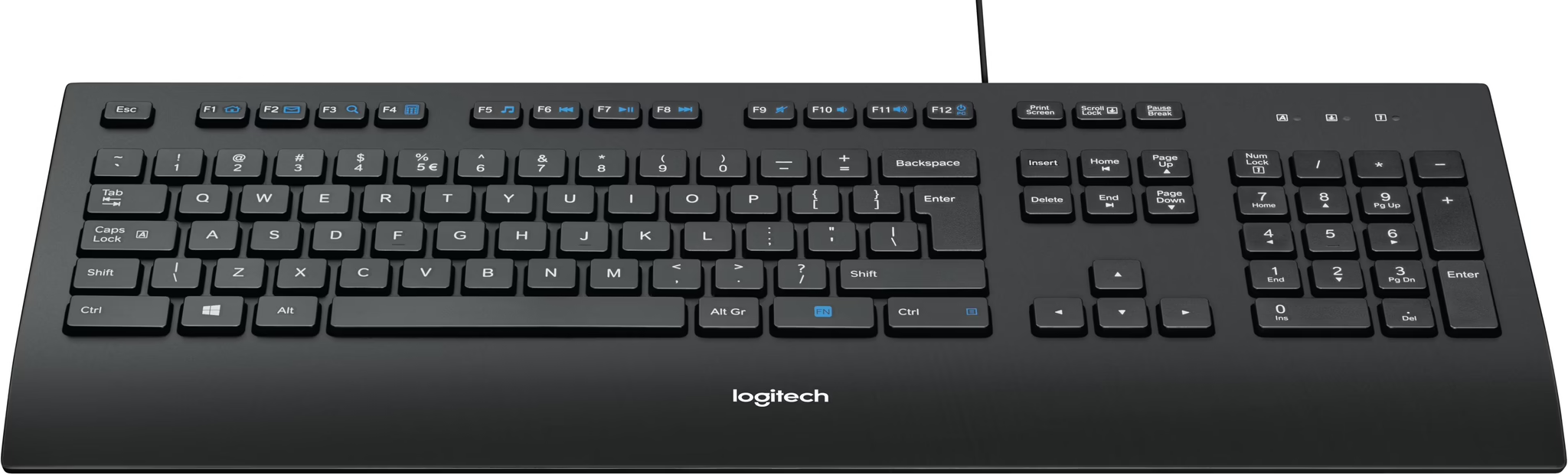 Tastierë Logitech K280E, e zezë