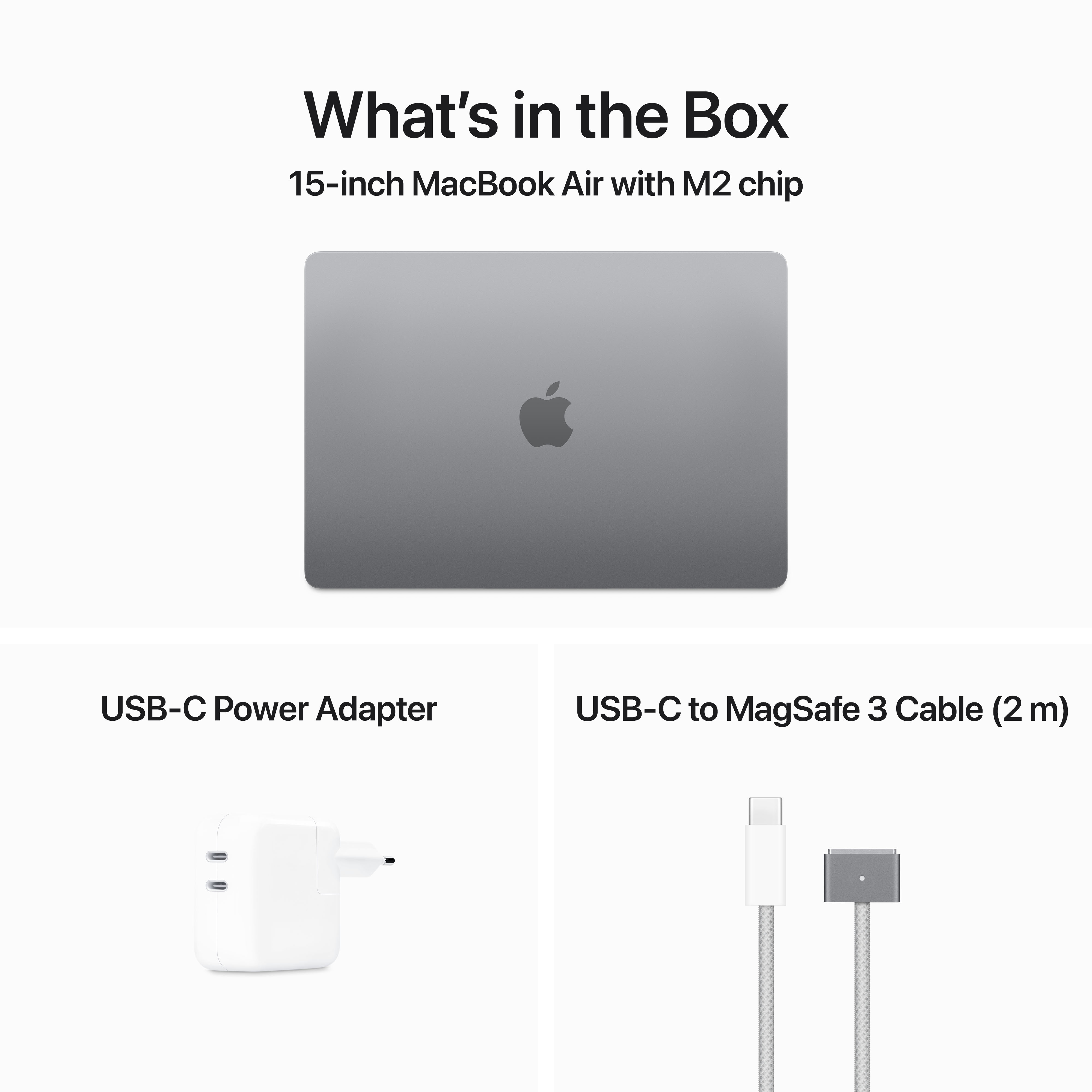 Apple MacBook Air 15", M2 8-Core CPU, 8GB, 256GB, 10-Core GPU, Space Gray