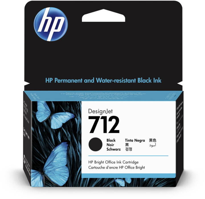 Ngjyrë për printer HP 3ED70A No.712, e zezë