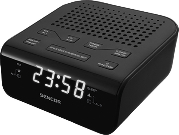 Radio me orë Sencor SRC 136 B, e zezë