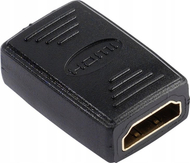 Adapter HDMI Vivanco 47076, femër në femër, kontakte të arta, i zi