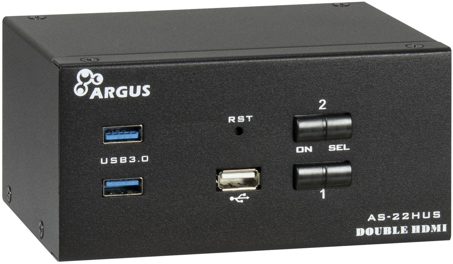 Ndërrues KVM Inter-Tech IPC AC-22HUS, HDMI, 4K 60Hz, i zi