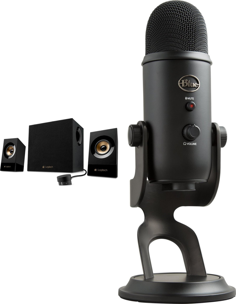 Set altoparlantë dhe mikrofon Logitech Z533 2.1, Yeti USB, i zi