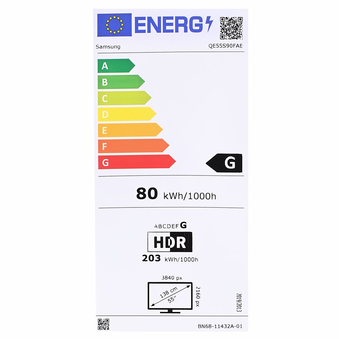Televizor Samsung QE55S90FAE S90F, 55", OLED 4K, Smart TV, i zi