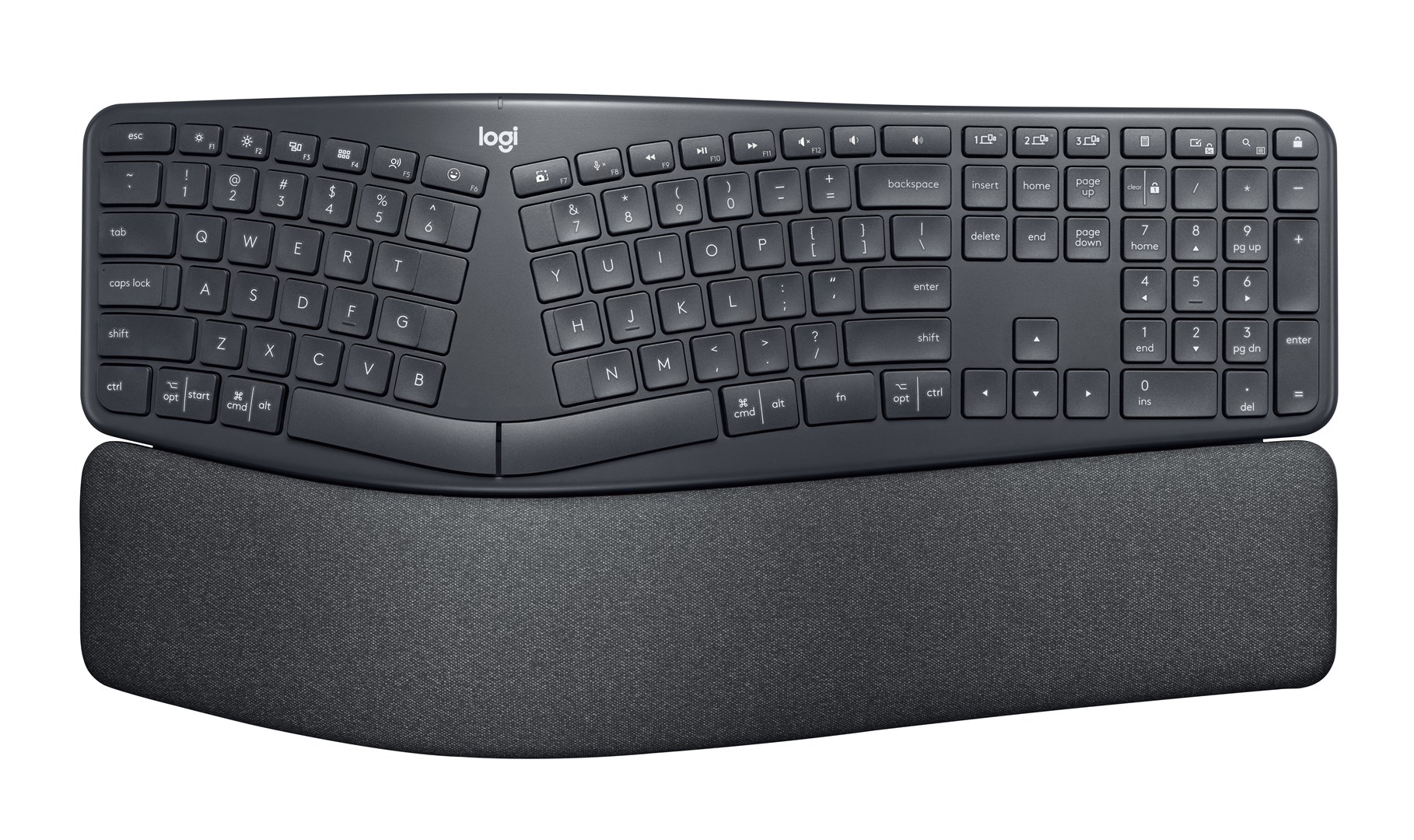 Tastierë Logitech ERGO K860 for Business, ergonomike, e zezë