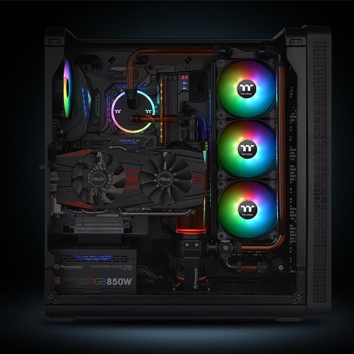 Ftohës Thermaltake Pure Plus 14 RGB 3-pack fan + Hub (CL-F064-PL14SW-A)