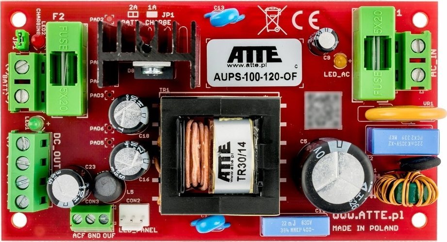 Furnizues buffer energjie Atte AUPS-100-120-OF, 12V, open frame