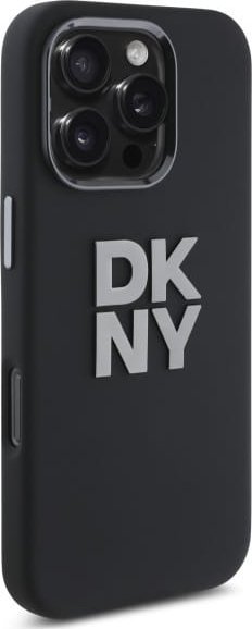 Mbulesë telefoni DKNY DKHCP16LSMCBSK për iPhone 16 Pro 6.3", hardcase silikon i lëngshëm, e zezë