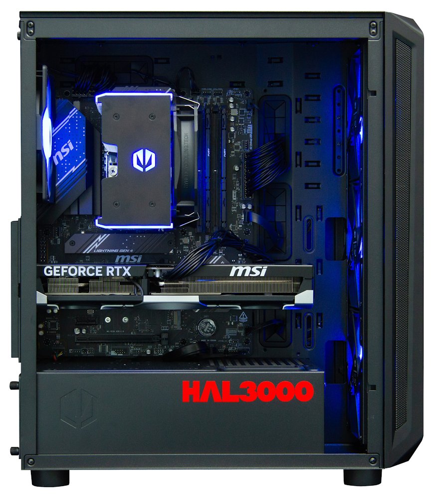 Kompjuter HAL3000 Alfa Gamer Pro Ti, AMD Ryzen 7 7800X3D, 32GB RAM DDR5, 2TB PCIe4 SSD, NVIDIA RTX 5070 Ti, i zi