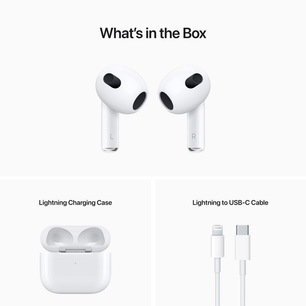 [OUTLET] Apple AirPods (3rd generation) with Lightning Charging Case