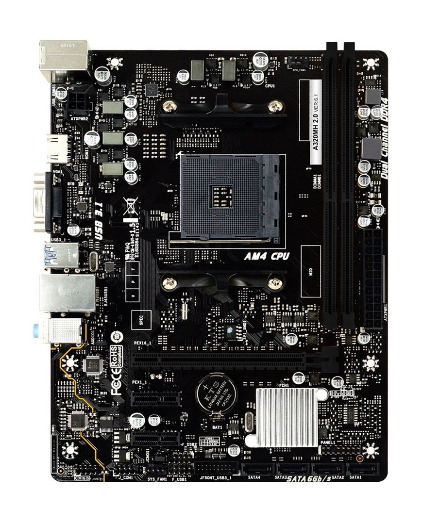 Pllakë amë Biostar A320MH 2.0 AMD A320 Socket AM4 micro ATX