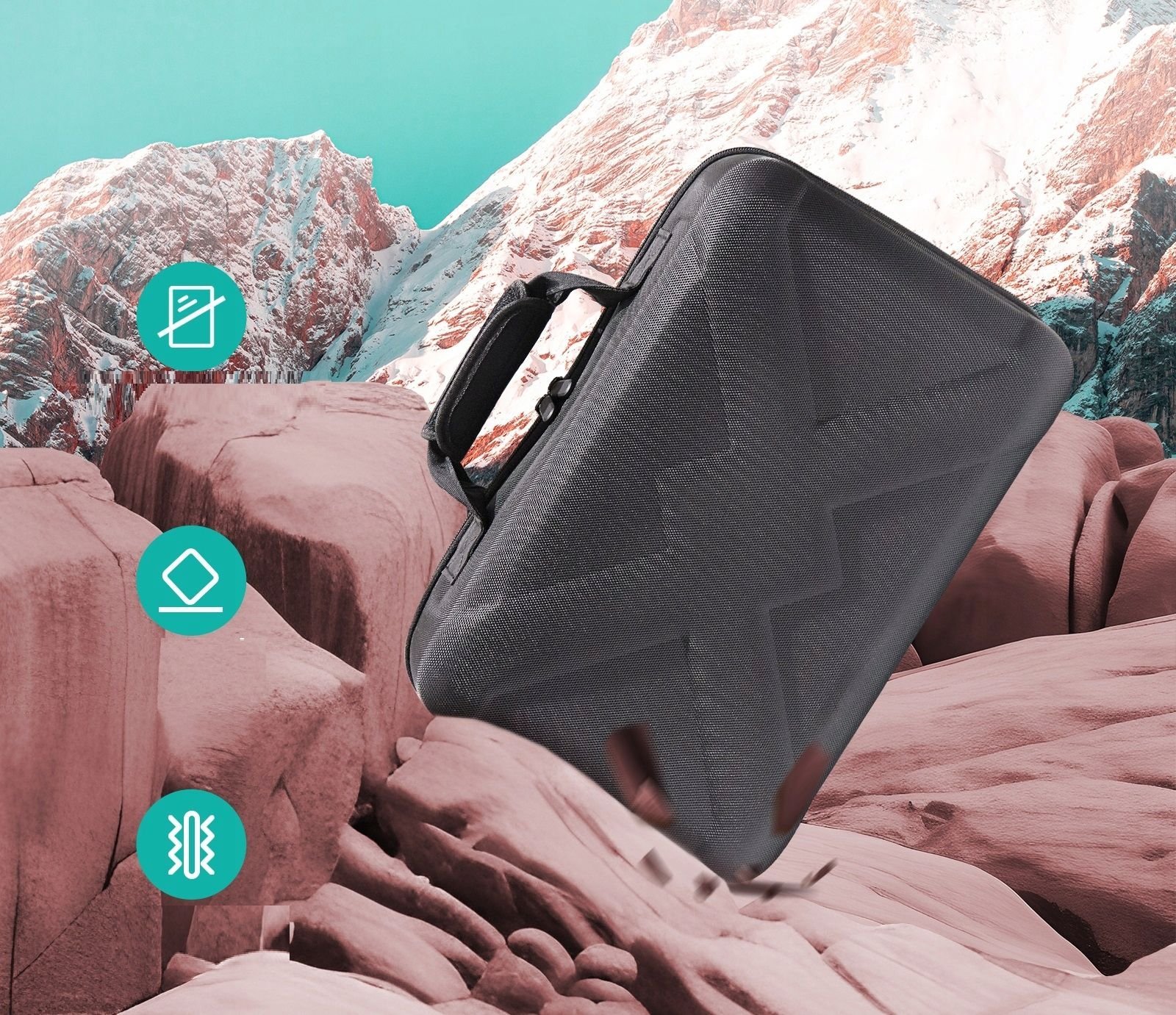 Çantë mbrojtëse për konsolë Sony PlayStation 5 PS5 Slim, valixhe transporti, e zezë