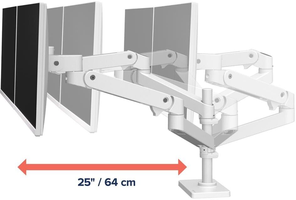 Krah monitori Ergotron LX Pro Series 45-710-290, 24", rregullim në lartësi, argjendtë