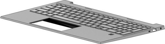 Tastierë laptopi HP M76640 B31, me ndriçim, natural silver