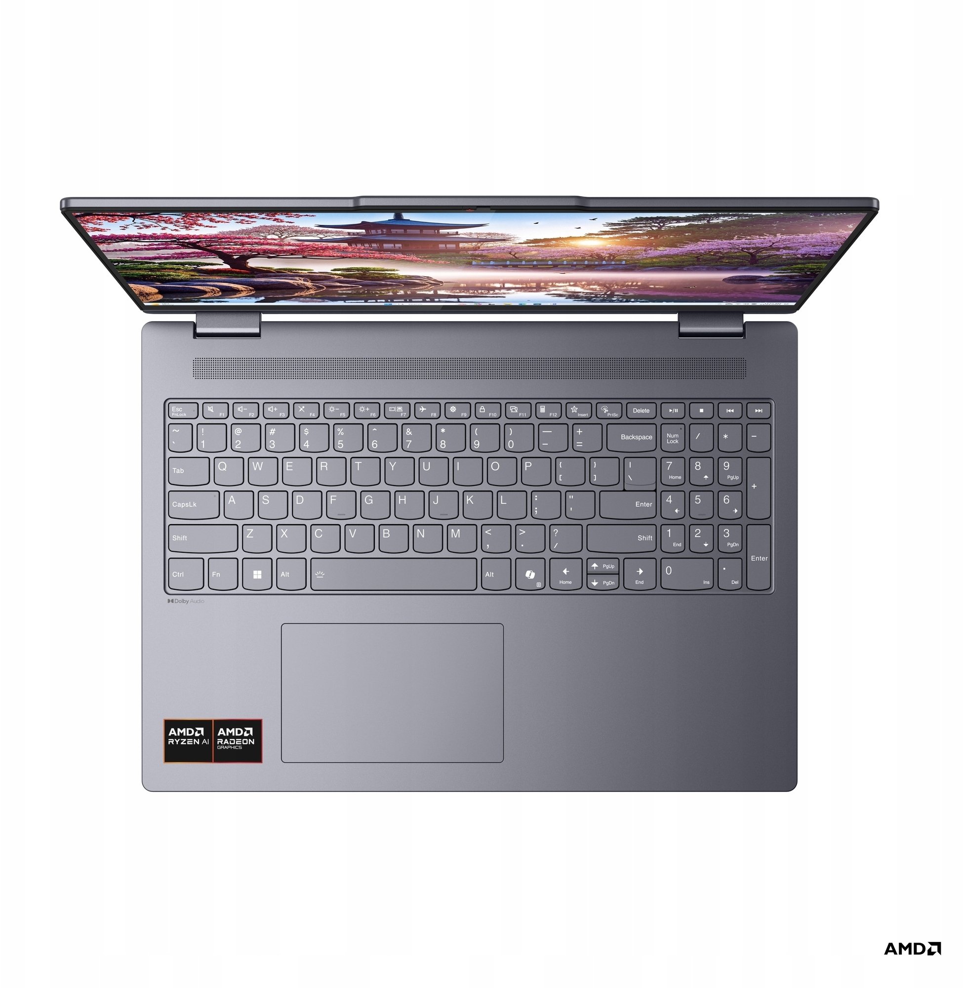 Laptop 2 në 1 Lenovo IdeaPad 5 16AKP10, 16" Touch IPS WUXGA, AMD Ryzen AI 7, 16GB RAM, gri Luna
