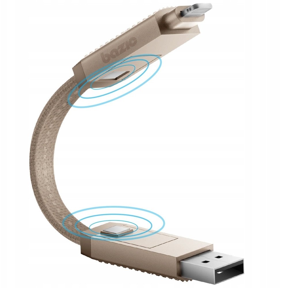 Kabllo Bazic GoCharge Alucable 4in1, USB A në USB C dhe Lightning, 15cm, 60W