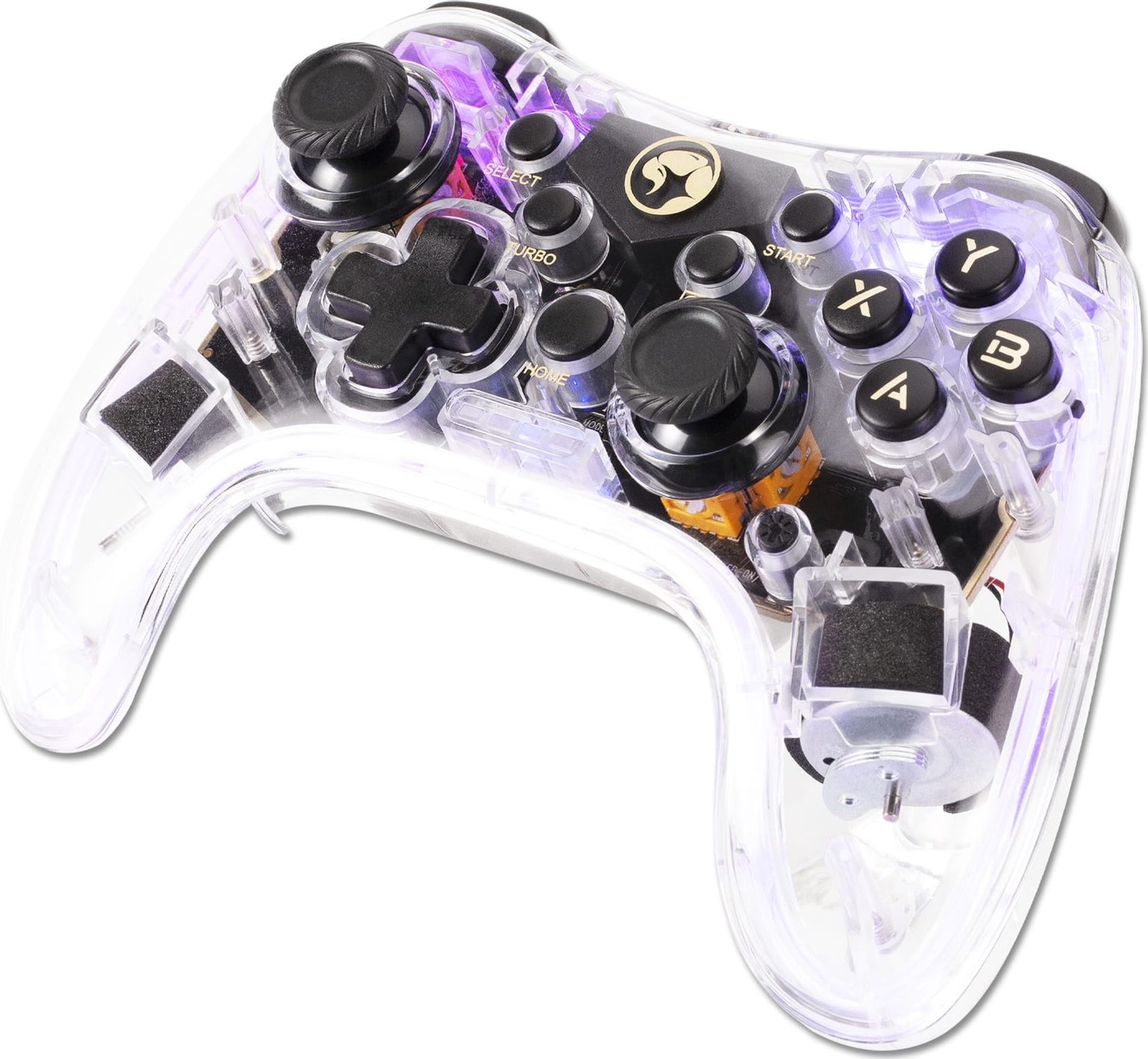 Gamepad Marvo GHOST 40, wireless, 17 butona, transparent