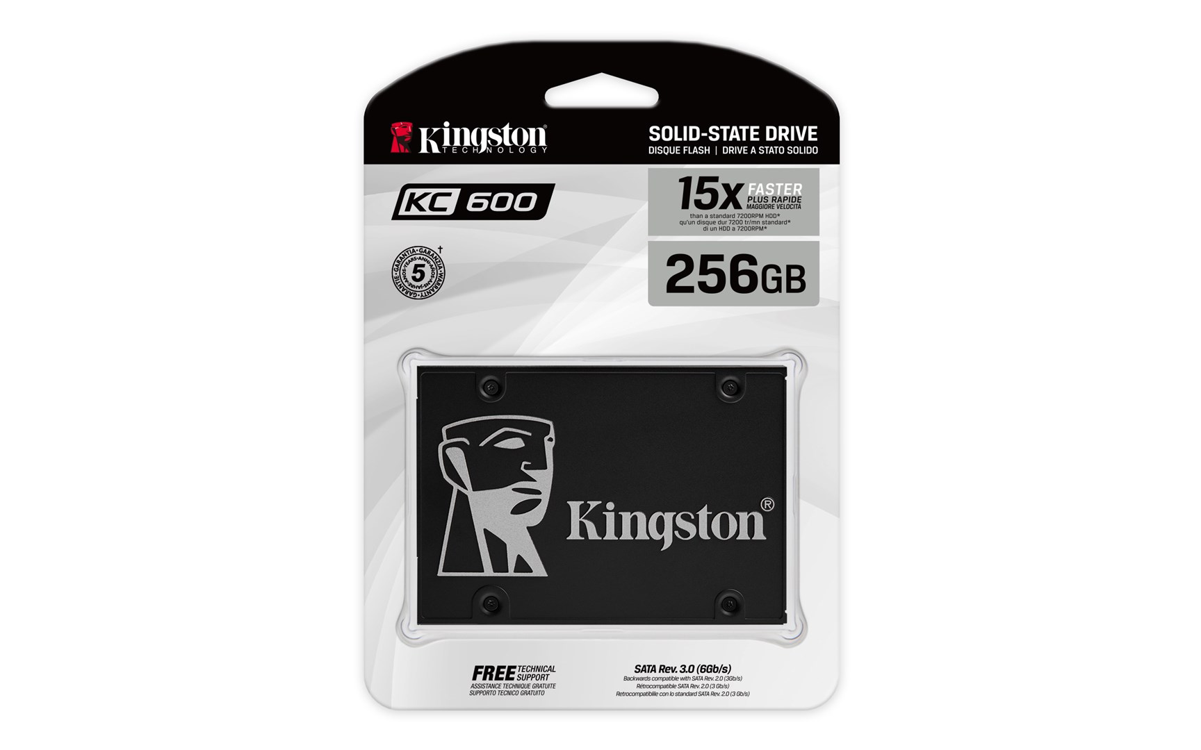 Disk SSD Kingston KC600, 256GB, 2.5"