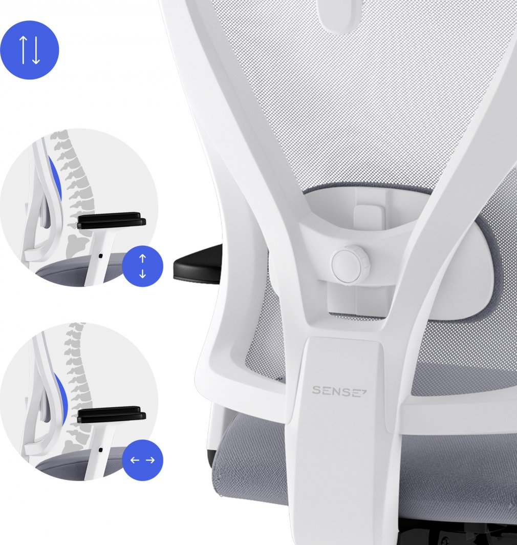 [OUTLET] Karrige për zyrë SENSE7 Tone, e hirtë/ bardhë