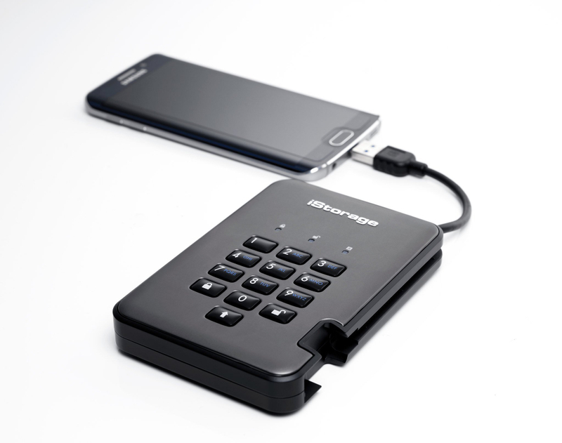 SSD portabël iStorage DiskAshur PRO2, 1TB, USB 3.1, i zi