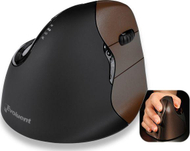 Maus Evoluent VerticalMouse, wireless, USB, i zi dhe kafe