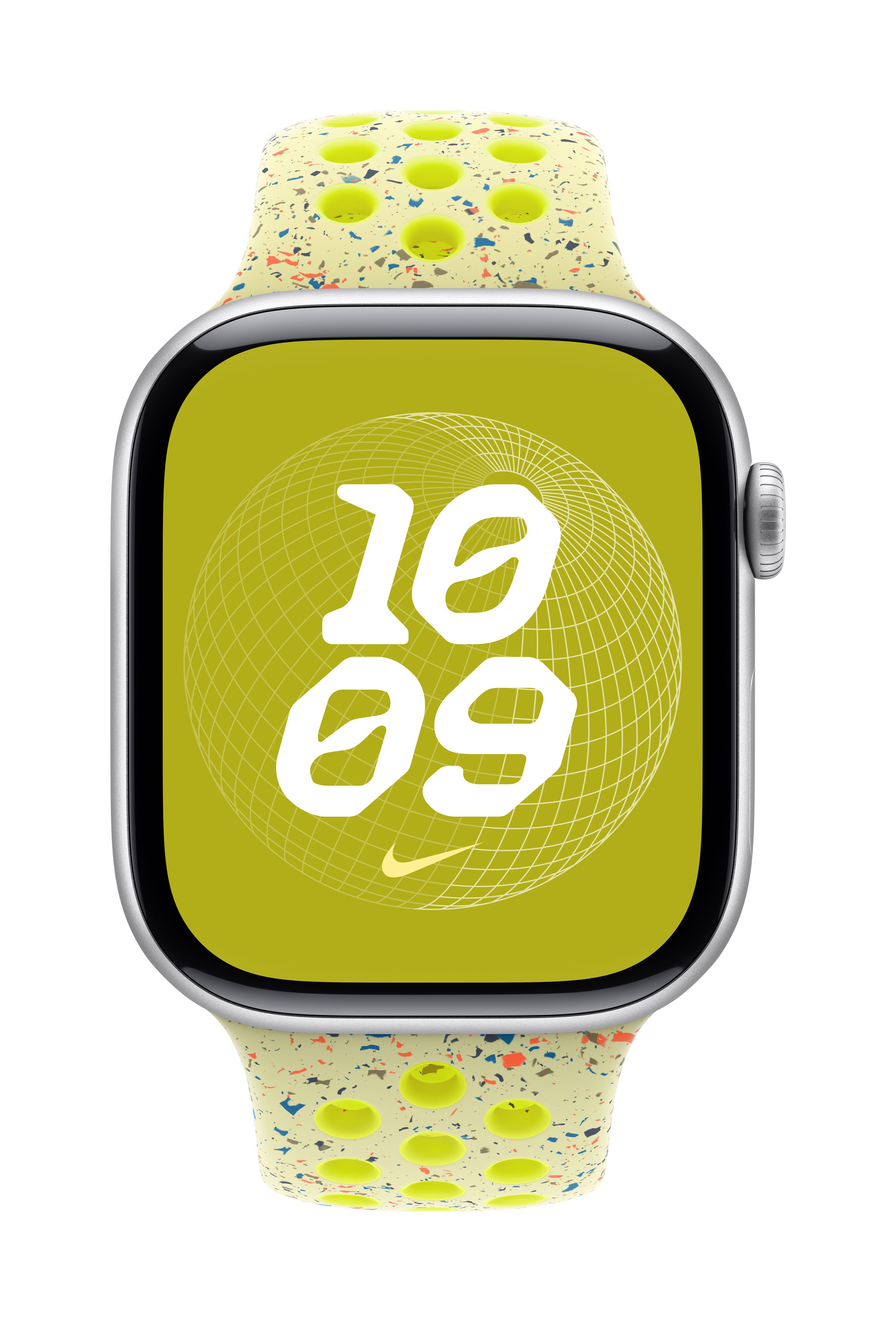 Apple Watch 46mm Nike Sport Band, Volt Splash Nike Sport Band, M/L