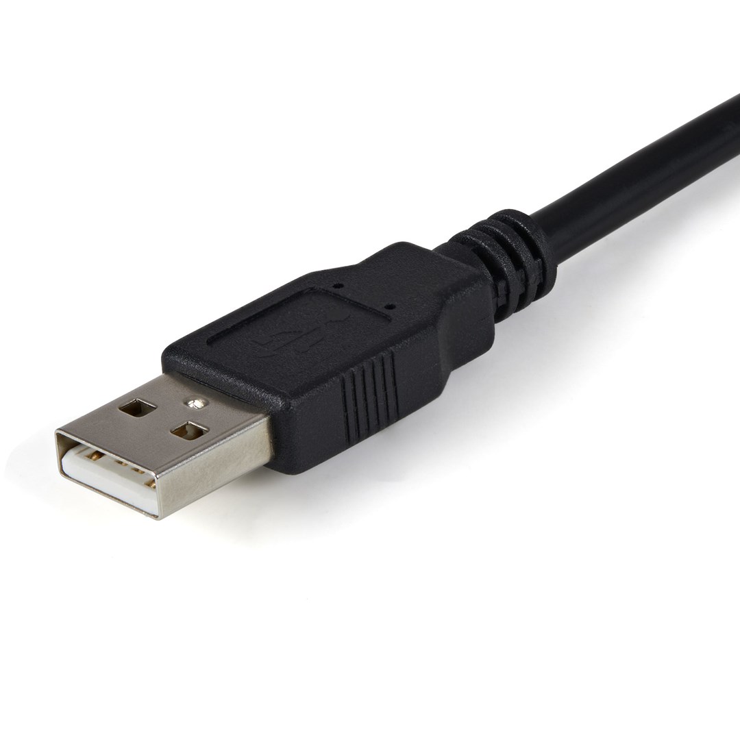 Përshtatës USB në Serial RS232 StarTech.com, 1.8m, FTDI FT2232D, i zi