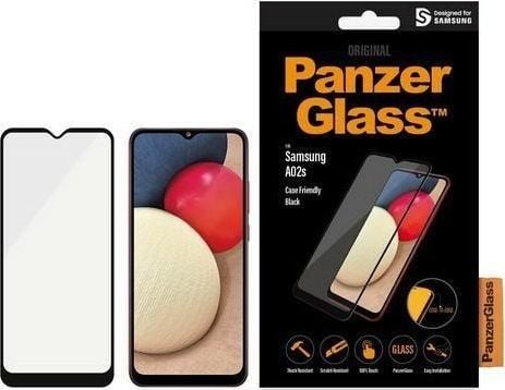 Mbrojtës ekrani PanzerGlass Super+ për Samsung Galaxy A02s, xham i fortifikuar E2E, antibakterial, i zi