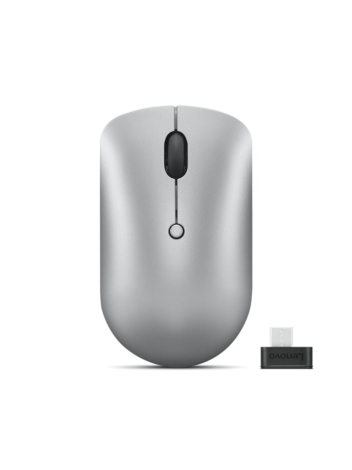 Maus wireless Lenovo 540, 2400 DPI, USB-C, i argjendtë