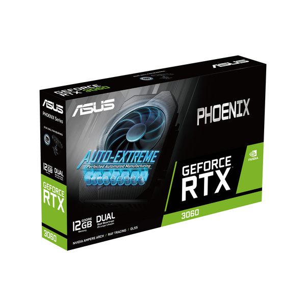 Kartelë grafike ASUS Phoenix PH-RTX3060-12G-V2 NVIDIA GeForce RTX 3060, 12 GB GDDR6