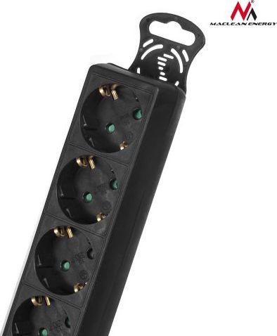 Kordon zgjatues Maclean (MCE196), me 4 priza, 3m, i zi