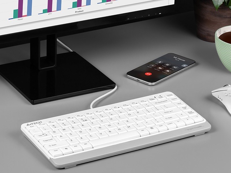 Tastierë A4 Tech FSTYLER FK11, USB, e bardhë