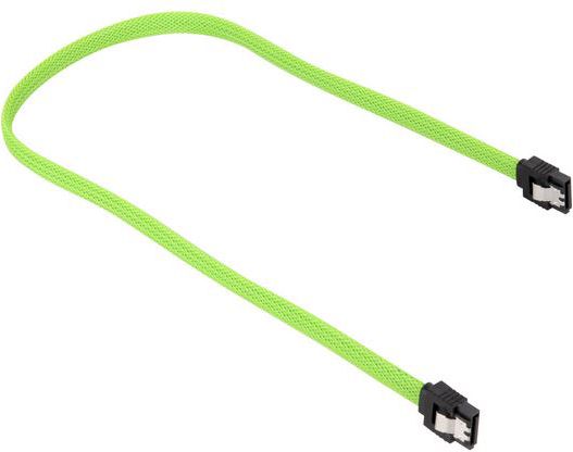 Kabllo Sharkoon SATA III, 45 cm, e gjelbër