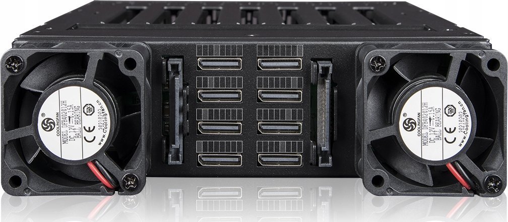 Kasë serveri ICY DOCK ToughArmor, 5.25", 8x M.2 NVMe PCIe 4.0, e zezë