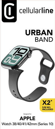 CELLULARLINE BAND APP.WATCH 38/40/41/42(SER.10)M BLACK