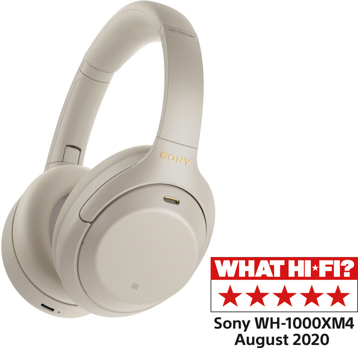 [OUTLET] Kufje Sony WH-1000XM4, model 2020, të argjendta- hirta