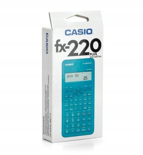 Kalkulator shkencor Casio FX-220PLUS-2, ekran me 2 rreshta, ngjyrë blu