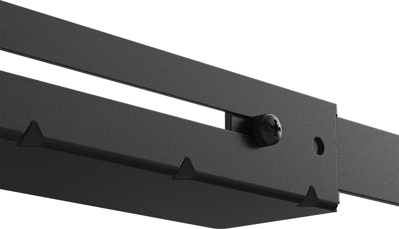 Регулирачки шини за рек Caymon ALR30 19", длабочина 281 - 430 mm, црни