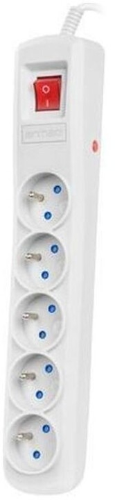 Kabllo vazhduese Armac ARC5, 5x priza, FR, me ndërprerës, 1.5 m, e hirtë