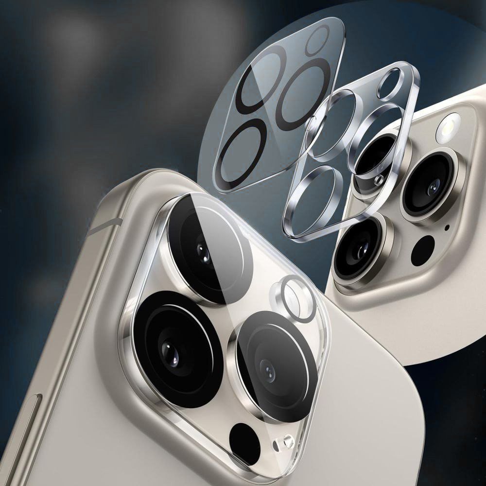 Mbrojtëse kamere Tech-Protect Cam Fit+, për iPhone 16 16 Plus, xham 9H, transparente