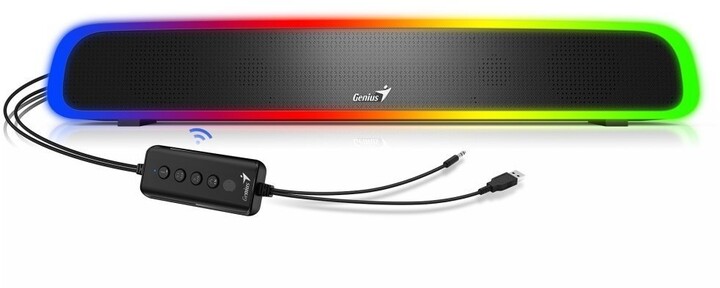 Soundbar Genius USB SoundBar 200BT, të zi