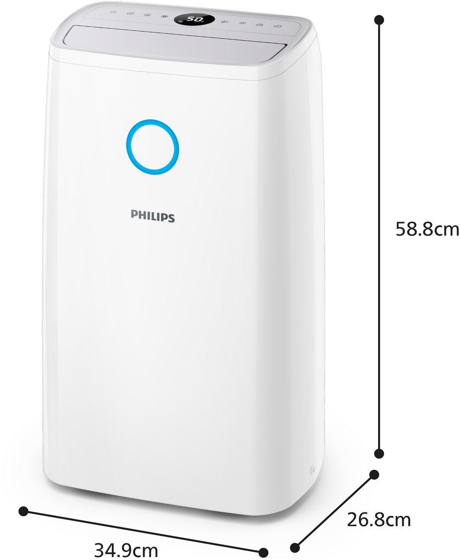 Avullheqës Philips DE3306/11 Series 3000, 34.3 L në ditë, depozitë 4 L, i bardhë