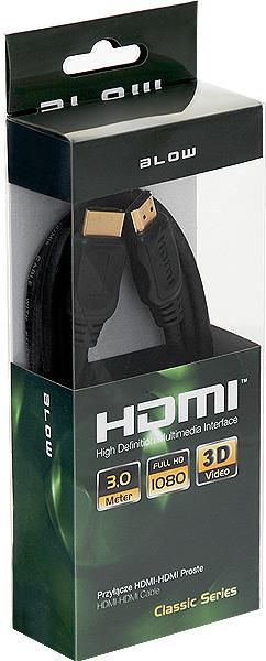 Kabllo HDMI Blow, 3m, 4K UHD, e zezë