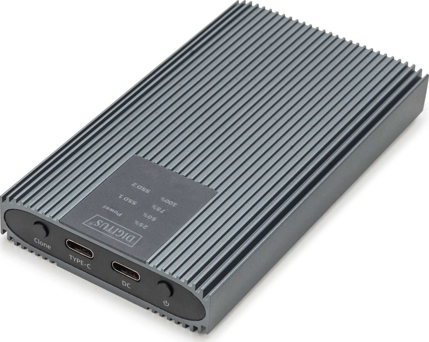 Станица за клонирање SSD M.2 NVMe Digitus, USB 3.2 Gen2 20 Gbit, Type C, сребрена