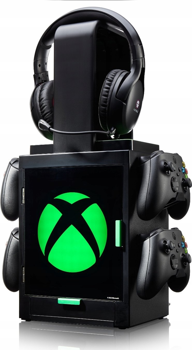 Organizues gaming Xbox Gaming Locker LED, me ndriçim LED, me logo Xbox, i zi