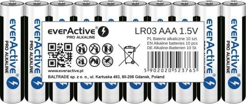 Bateri të rikarikueshme EverActive Battery Pro AA R6, 1250mAh, paketim 10 copë