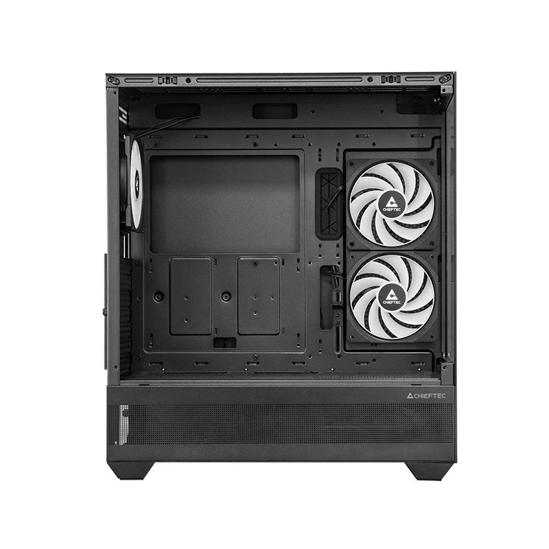 Kuti kompjuteri Chieftec GT-01B-OP MIDI Tower, xham i temperuar, ATX mATX Mini ITX, e zezë