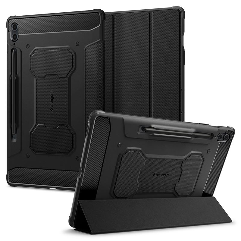 Mbrojtëse për tablet Samsung Galaxy Tab S9 FE+ 2023 Spigen Rugged Armor Pro, e zezë