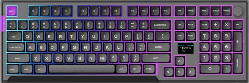 Tastierë PREYON SILENT CLAW Gateron Red Pro 3.0 Gasket Mount, e zezë