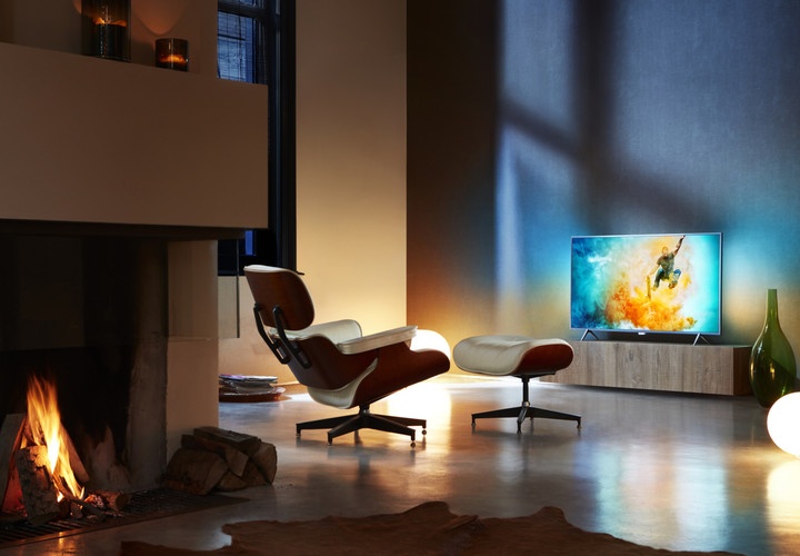 Televizor Philips 55PUS6401, i argjendtë 